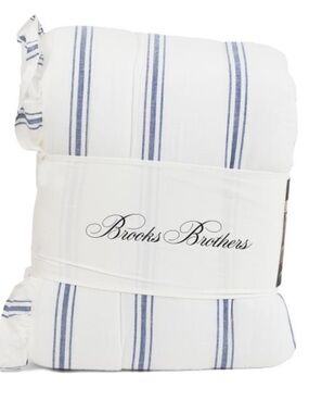 BROOKS BROTHERS 3pc nantucket striped comforter set